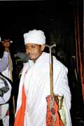 Monk during Timkat.Lalibela. Ethiopia.