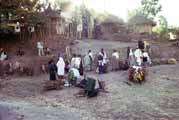 Fire wood sellinf at Lalibela market. Ethiopia.
