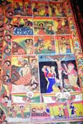 Holy picture at village church. Lake Tana. Ethiopia.