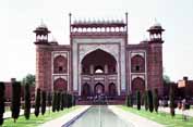Taj Mahal complex. Agra town. India.