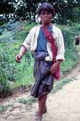 Man returning from market. Inle lake area. Myanmar (Burma).