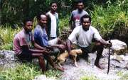 Local people from Wamerek village. Baliem Valley. Papua, Indonesia.