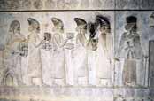 Reliefs at Persepolis. Iran.