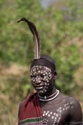Mursi man. South, Ethiopia.