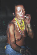 Mentawai woman. Siberut island. Sumatra, Indonesia.