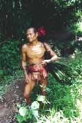 Mentawai man. Siberut island. Sumatra, Indonesia.
