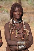 Hamar people at Turmi market. South,  Ethiopia.