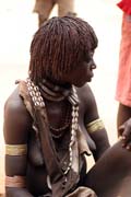 Hamar people at Turmi market. Ethiopia.