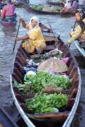 Floating market in Banjarmasin. Kalimantan, Indonesia.