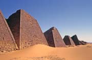 Pyramids at Meroe. Sudan.