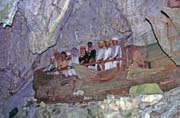 Old graves at cave. Tana Toraja area. Sulawesi, Indonesia.