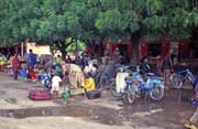 People was coming to wait for train to Bamako. Kayes town. Mali.