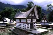 Batac tombs. Lake Toba, Samosir island. Sumatra, Indonesia.