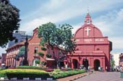 Old christian church at Melaka city. Malaysia.