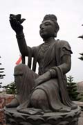 Monastery of Tian Tan Buddha statue. Hong Kong.