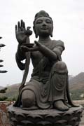 Monastery of Tian Tan Buddha statue. Hong Kong.