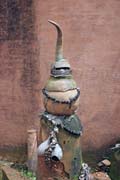 Animistic fetish against bad evils, Somba tribe. Boukoumb� area. Benin.