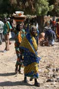 Village market at Kujapa. Mandara Mountains area. Cameroon.