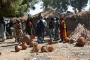 Village market at Kujapa. Mandara Mountains area. Cameroon.