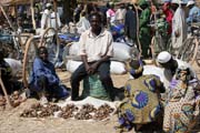 Village market at Kujapa. Mandara Mountains area. Cameroon.