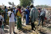 Village market at Kujapa. Mandara Mountains area. Cameroon.