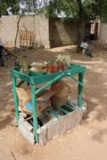 Typical petrol station along the main road N'Gaound�r� - Maroua. Cameroon.