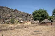 Village Murha near old mountain road connecting towns Maroua and Garoua. Cameroon.