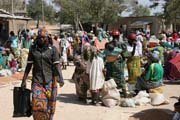 Market at Tourou village at Mandara Mountains. Cameroon.