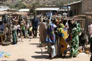 Market at Tourou village at Mandara Mountains. Cameroon.