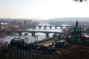 Bridges at Vltava river, Praha. Czech Republic.