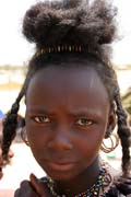 Girl from nomadic Wodaab� tribe (also called Bororo) at Gerewol festival. Niger.