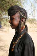 Girl from nomadic Wodaab� tribe (also called Bororo) at Gerewol festival. Niger.
