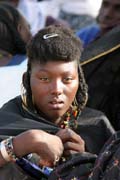 Girl from nomadic Wodaab� tribe (also called Bororo) at Gerewol festival. Niger.