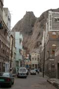 Street at Aden city at part called Crater. Yemen.