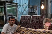 Dates are very popular. Market at center of Ta'izz city. Yemen.
