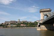 ?hain Bridge (Sz�chenyi L�nch�d), Budapest. Hungary.
