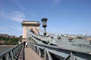 ?hain Bridge (Sz�chenyi L�nch�d), Budapest. Hungary.