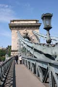 ?hain Bridge (Sz�chenyi L�nch�d), Budapest. Hungary.