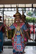Erawan Shrine (San Phra Phrom), dancing performance brings you a good luck, happiness or love, Bangkok. Thailand.