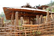 Spirit house - village of Eng tribe, area around Kengtung town. Myanmar (Burma).