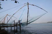 Chinese fishing nets, Kochi (Cochin), Kerala. India.