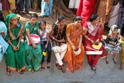 Waiting for start of the Thaipooya Mahotsavam Festival. Sree Maheswara Temple at Koorkancheri in the Thrissur town at Kerala. India.
