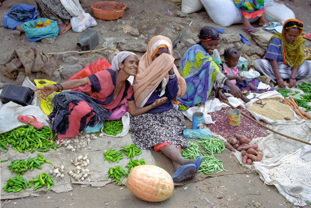 At the market at Dire Dawa. East,  Ethiopia.