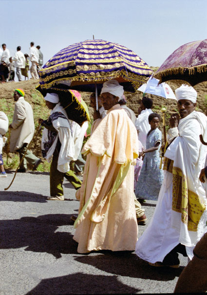 Procession during Timkat. Lalibela. North,  Ethiopia.
