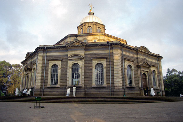 St. George church in Addis Abeba. North,  Ethiopia.