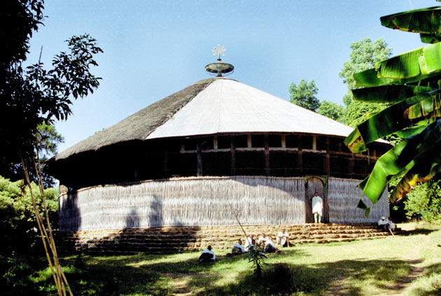 Church at local village. Tana lake. North,  Ethiopia.