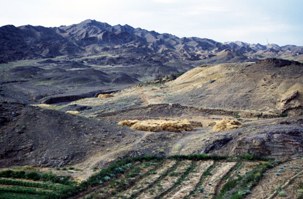 View from Kharanagh village. Iran.