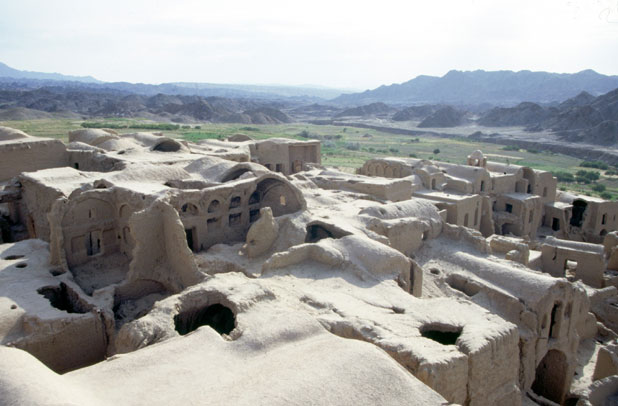 Desert village Kharanagh. Yazd town area. Iran.