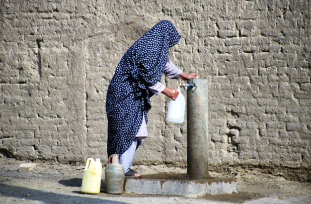 Local people at Kharanagh village. Iran.