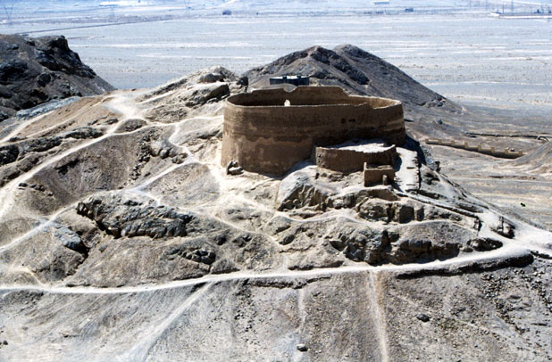 Tower of Silence - place where Zoroastrian buried their dead people. Yazd. Iran.